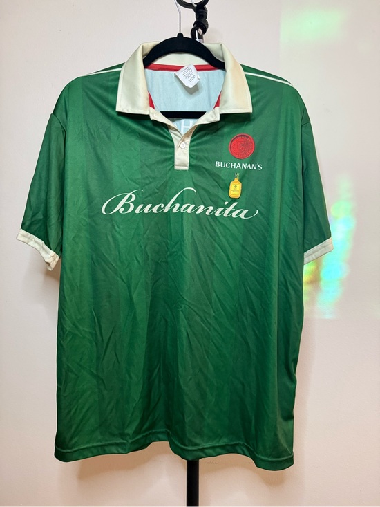 Buchanon Other - Green soccer Polo Shirt with Cream Trim